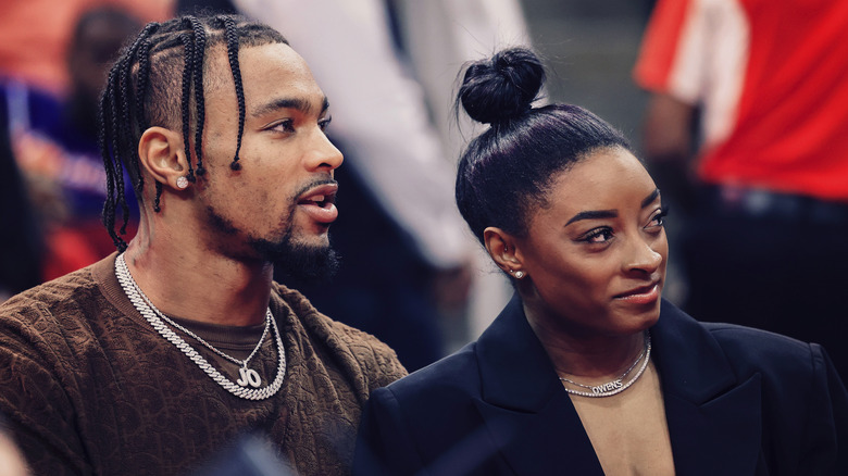 Simone Biles and Jonathan Owens together