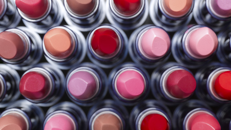 Various lipstick shades