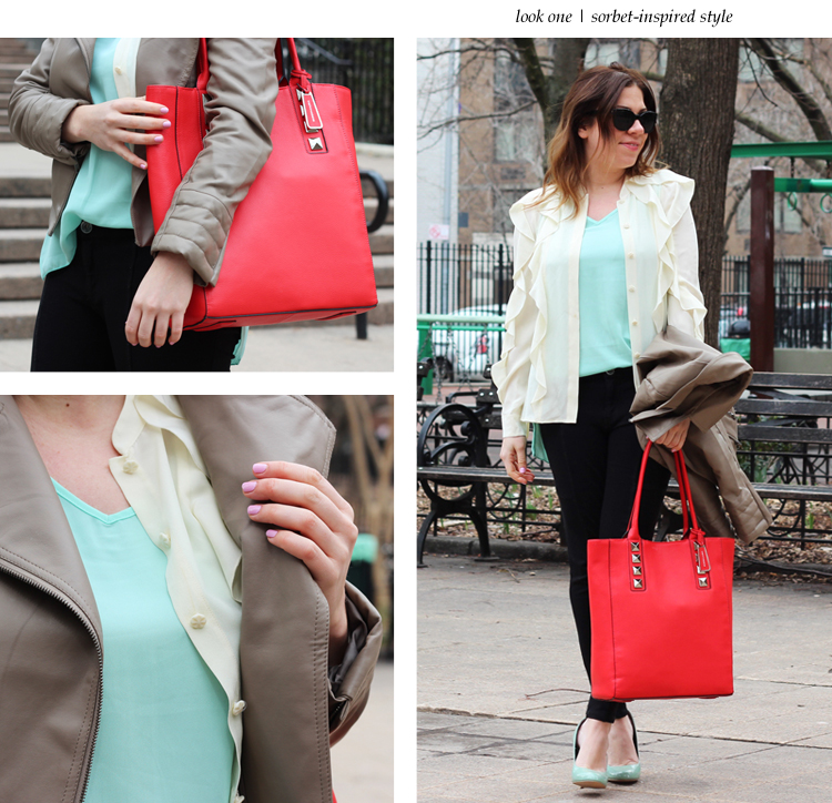 mint and coral