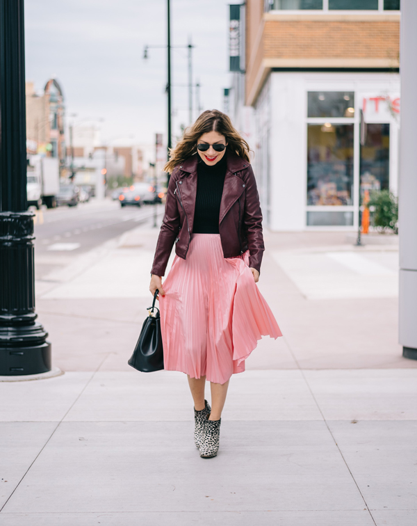 black-turtleneck-and-fake-leather-jacket